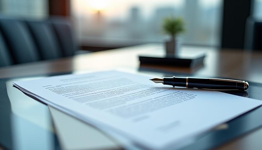 法的信頼性と透明性を象徴する公式文書のイメージ